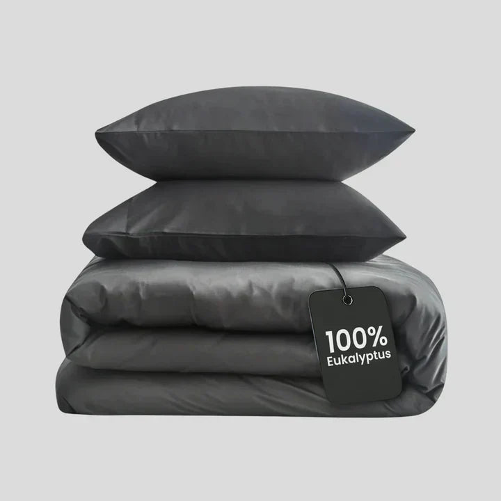 Salteviio® - Bettwäsche Set Eukalyptus Lyocell - Night Grey