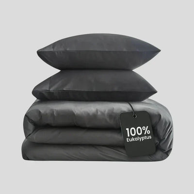 Salteviio® - Bettwäsche Set Eukalyptus Lyocell - Night Grey