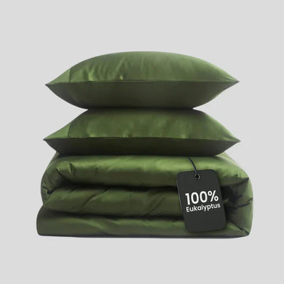 Salteviio® - Bettwäsche Set Eukalyptus Lyocell - Olive Green