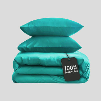 Salteviio® - Bettwäsche Set Eukalyptus Lyocell - Turquoise